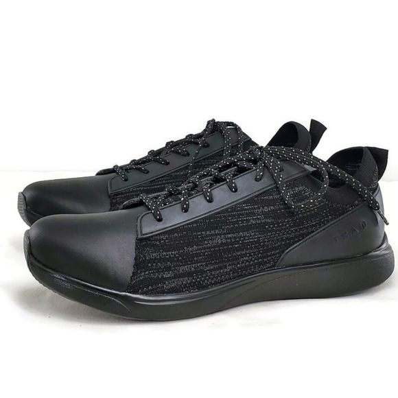 Alegria Shoes - Alegria Traq Qest Smart Q-Chip Technology Black Leather Dream Knit Walking Shoes